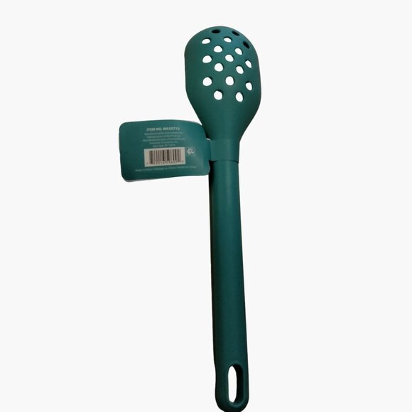 CWC Silicone Slotted Spoon Green Cook With Color Kitchen Utensil - Picture 3 of 6